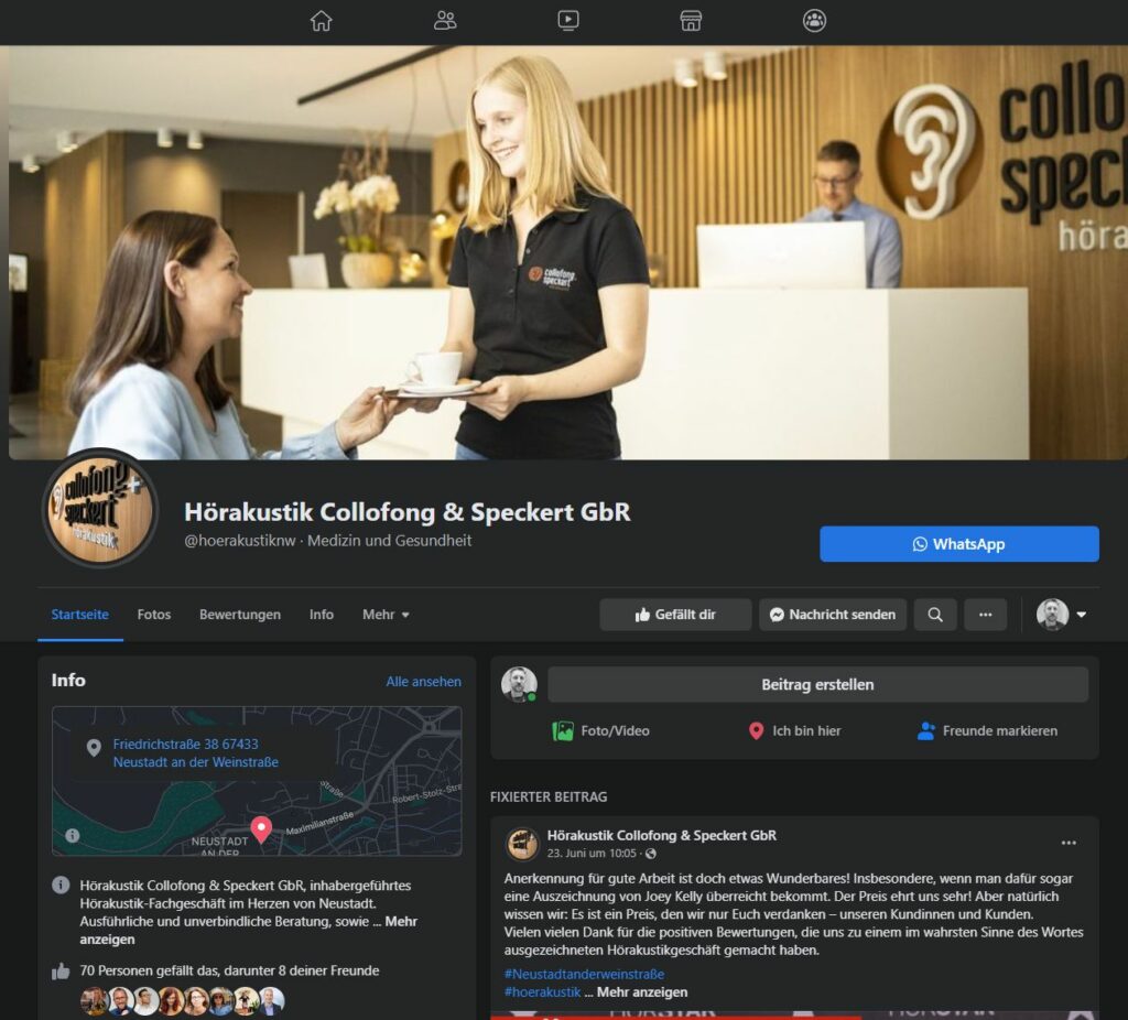 Facebook Collofong und Speckert